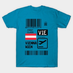 Vienna Austria travel ticket T-Shirt